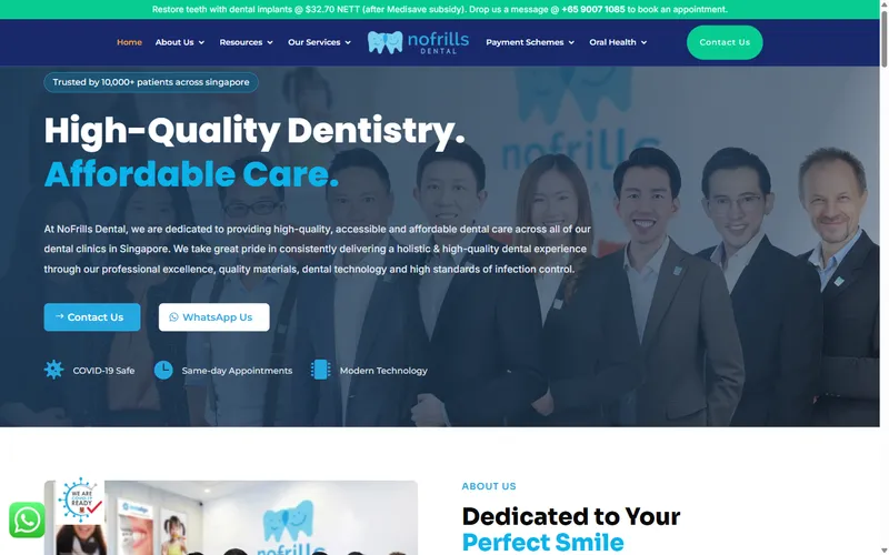 NoFrills Dental — Affordable family dentistry clinic in Singapore