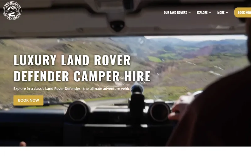Overland Adventures — Luxury Land Rover Defender camper hire in the UK