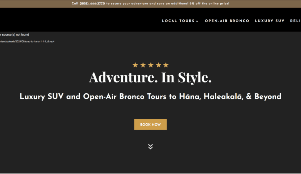 Guided tour website