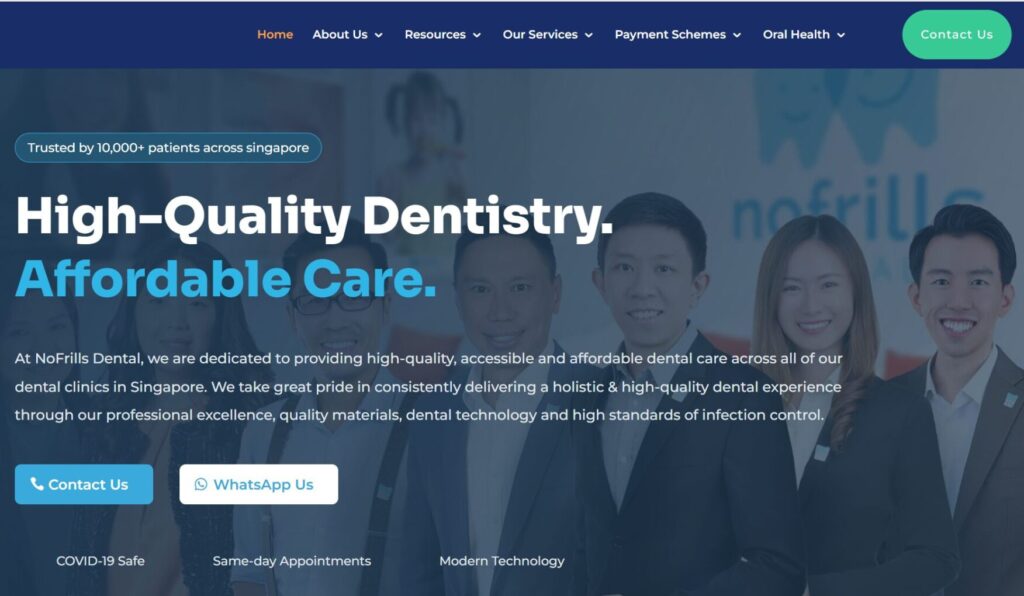 Dental Clinic website Dental Clinic website
