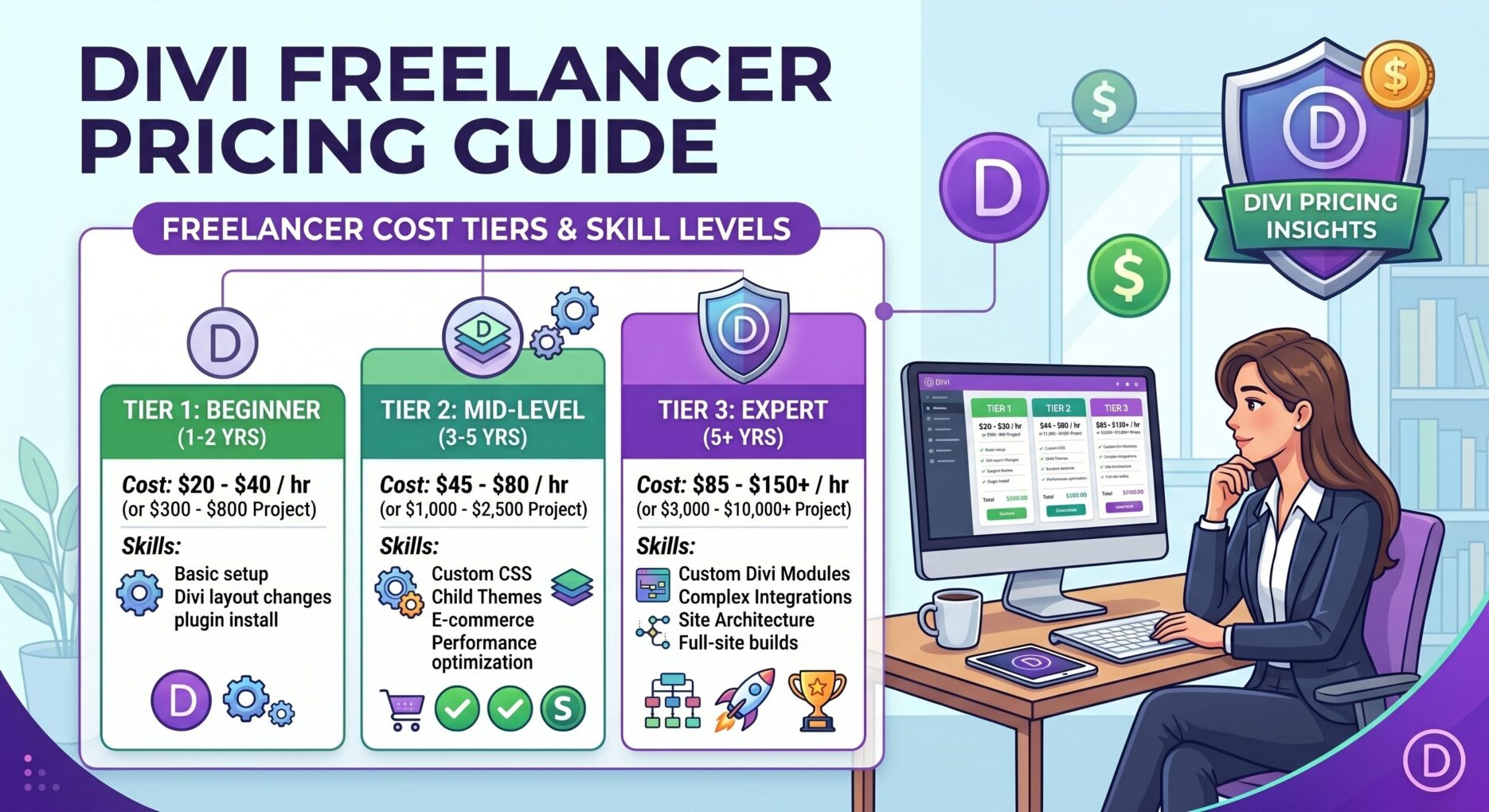 Divi Freelancer Pricing guide