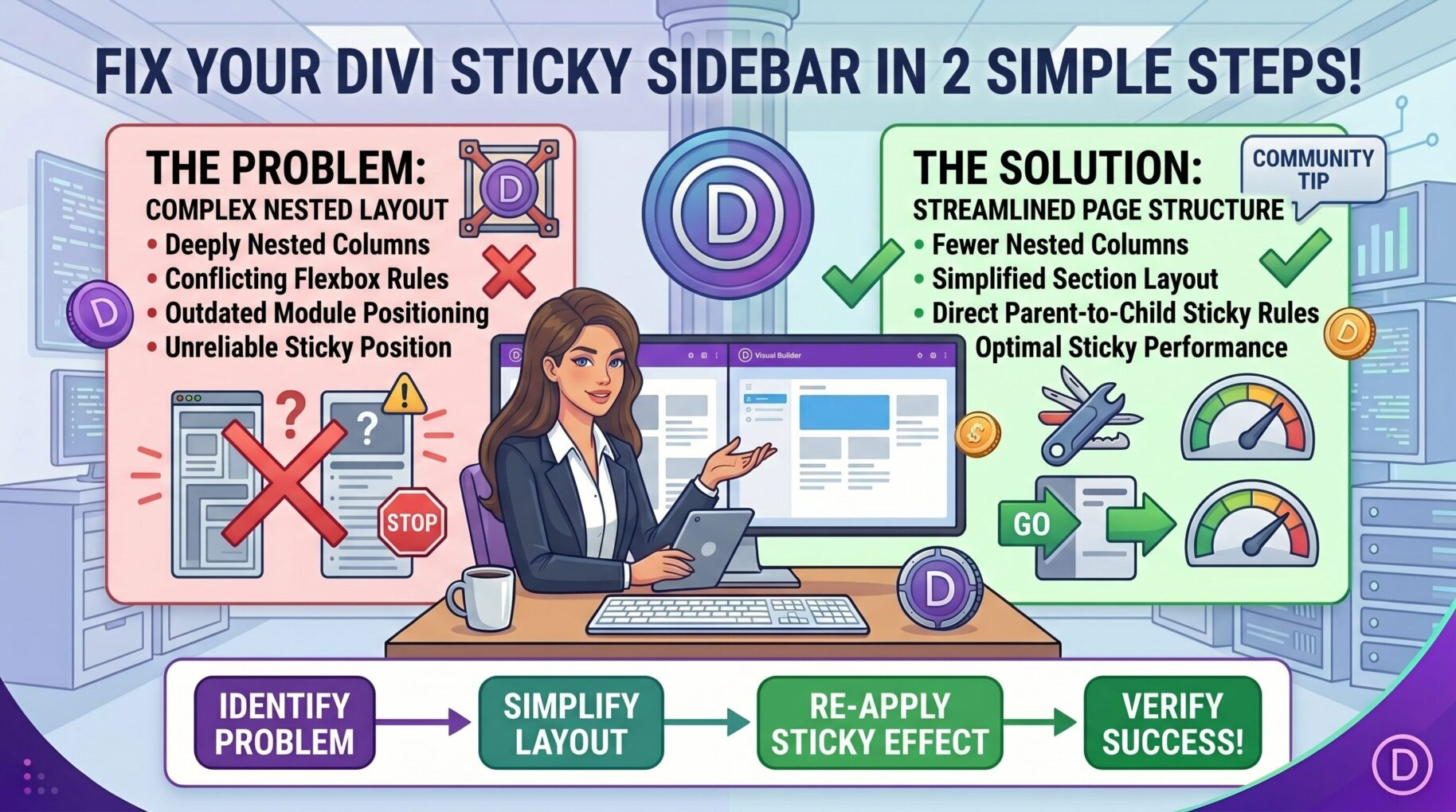 Divi Sticky issue